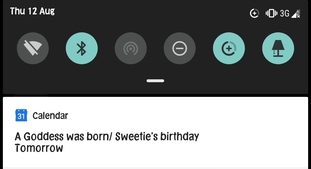 A 2021 calendar reminder marking the explorer's birthday